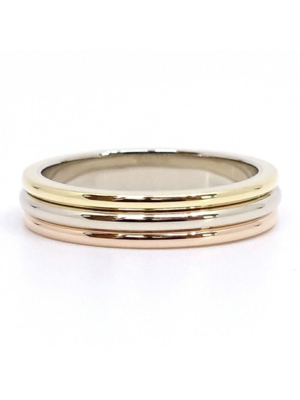 Cartier 18k Yellow Gold WG PG Suri Wedding Ring